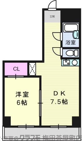 江坂町の完工年月(1978年10月)築の賃貸マンションの間取り