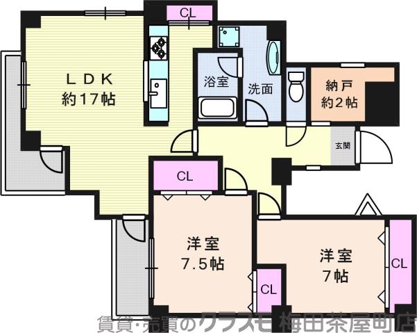 プリオール千里の間取り