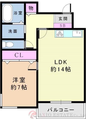 アクシス北大阪の間取り