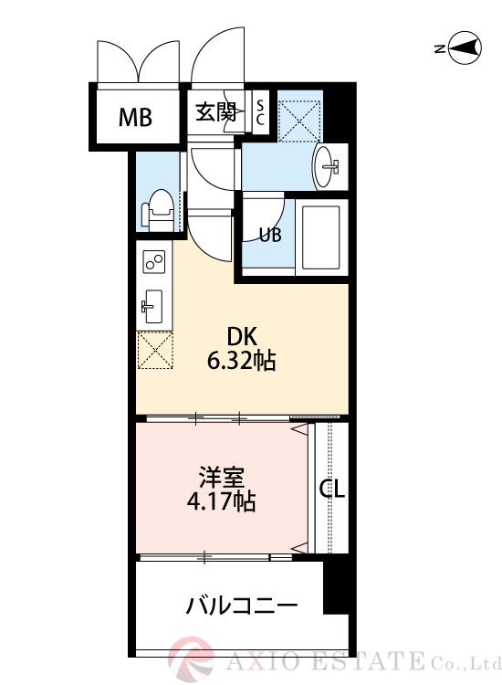 プレジオ江坂Ⅱの間取り