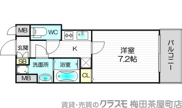西宮原の完工年月(2018年1月)築の賃貸マンションの間取り