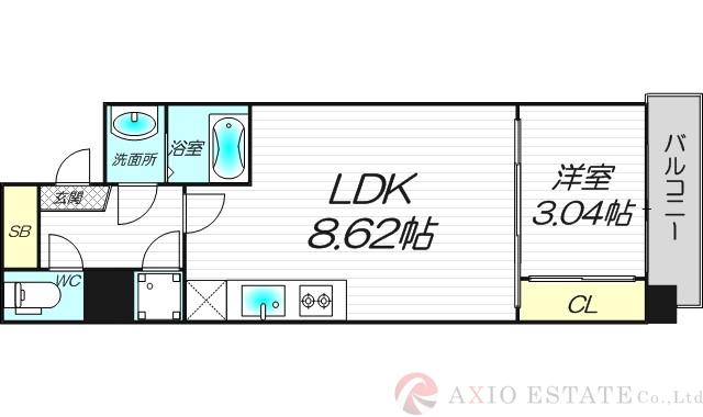 SERENiTE新大阪の間取り
