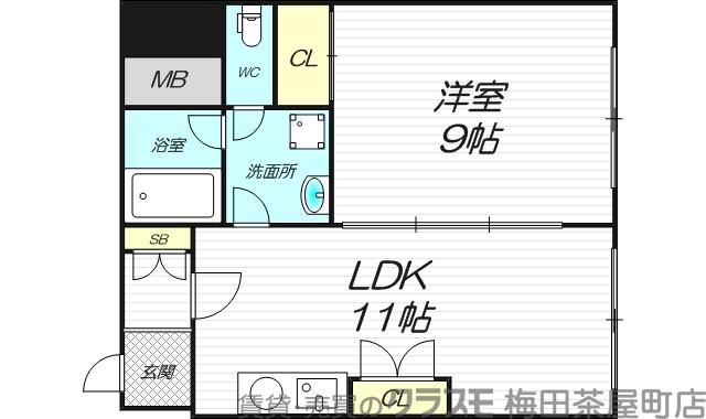 東三国の完工年月(1992年3月)築の賃貸マンションの間取り