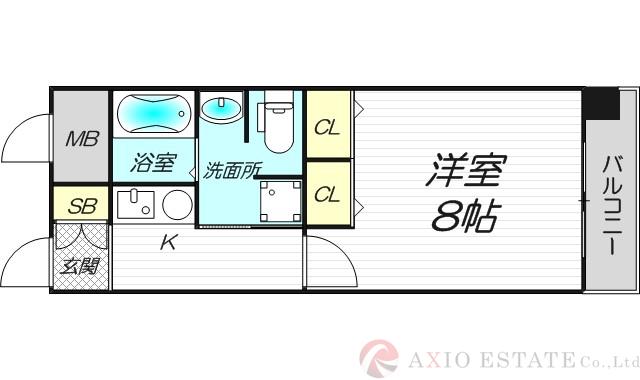 アスリート新大阪Ⅱの間取り