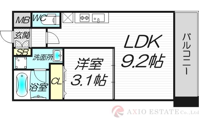 アーバンフラッツ西中島の間取り
