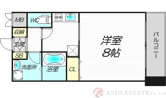 アーバンフラッツ西中島の間取り