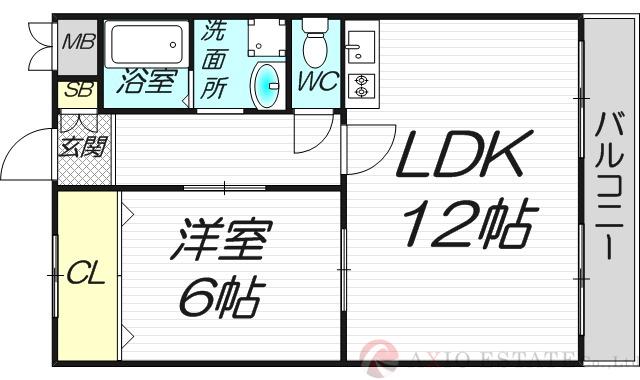 第1星栄ハイツの間取り