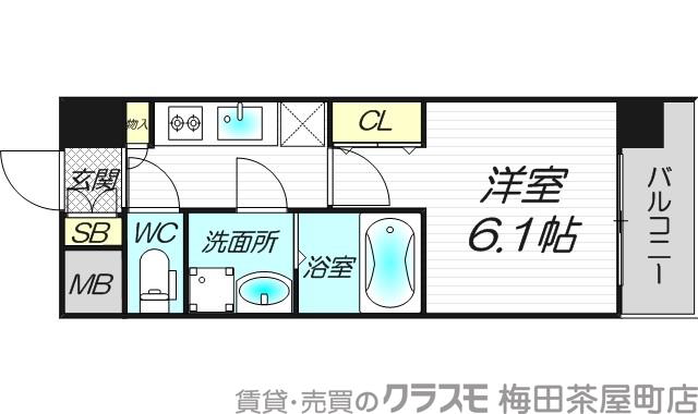 スプランディッド新大阪DUEの間取り