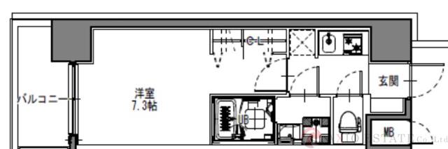 S-RESIDENCE三国WESTの間取り