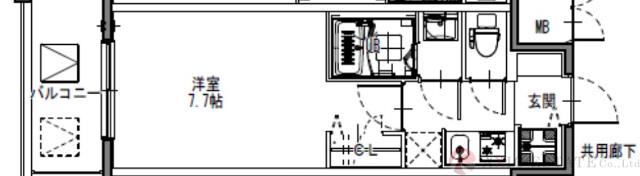 S-RESIDENCE三国WESTの間取り
