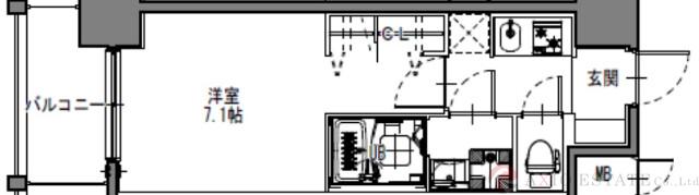 S-RESIDENCE三国WESTの間取り