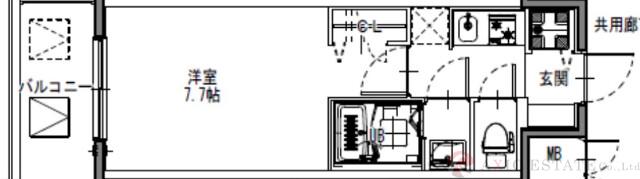 S-RESIDENCE三国WESTの間取り