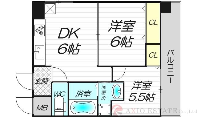 JMRレジデンス新大阪の間取り