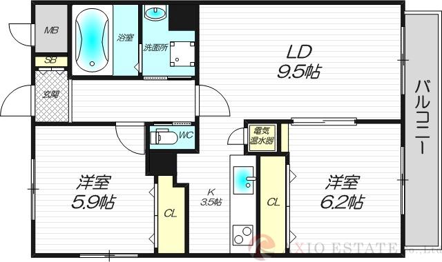 Grand toitの間取り