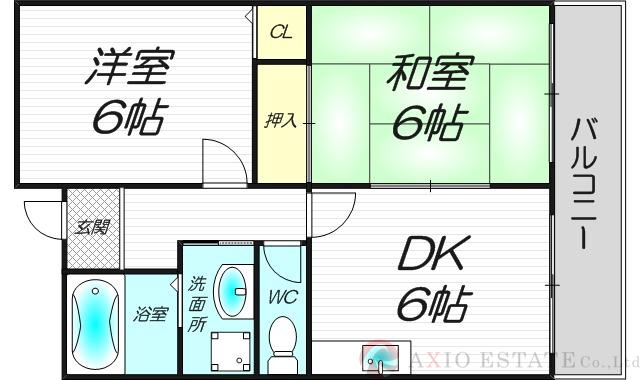 ホワイトハイツカドタの間取り