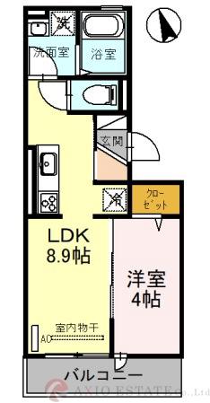 ウィン淡路駅前の間取り