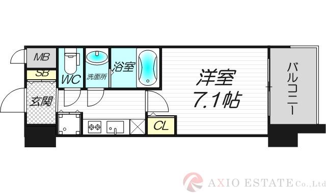 スプランディッド新大阪Ⅴの間取り