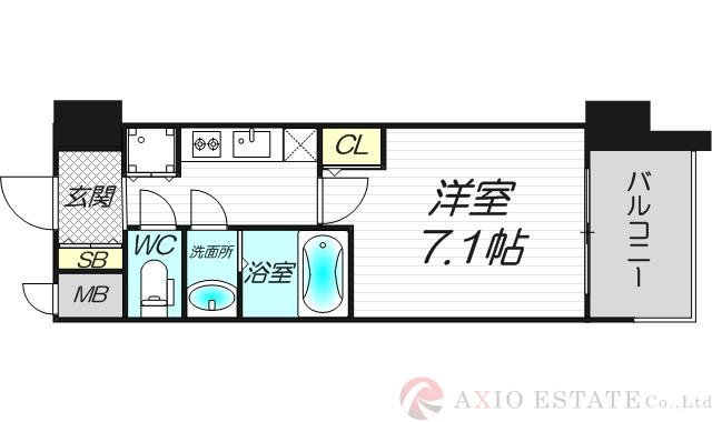 スプランディッド新大阪Ⅴの間取り