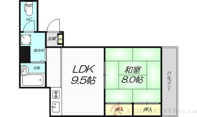 北中島マンションの間取り