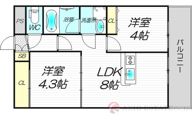 ウインドヒル三国の間取り