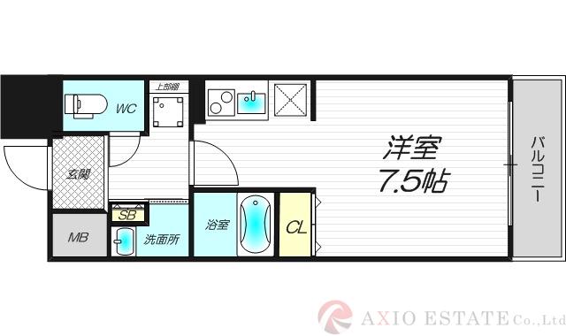 パークフラッツ東三国の間取り