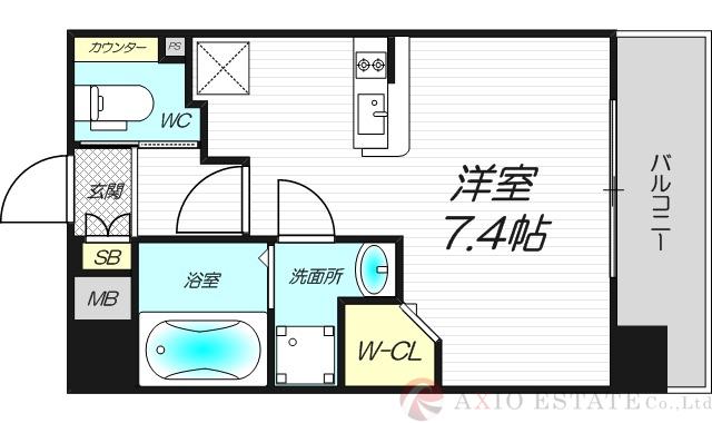 プライマル新大阪の間取り