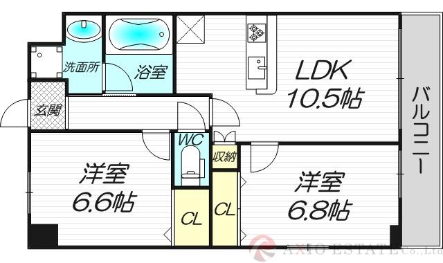 上新庄2丁目レジデンスの間取り