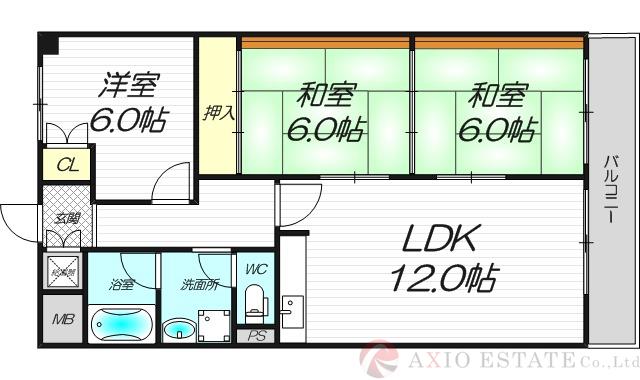 パルムハウス新大阪の間取り