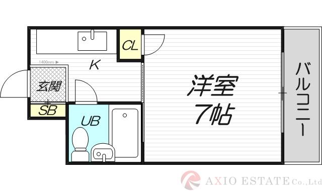 フレックス新大阪の間取り