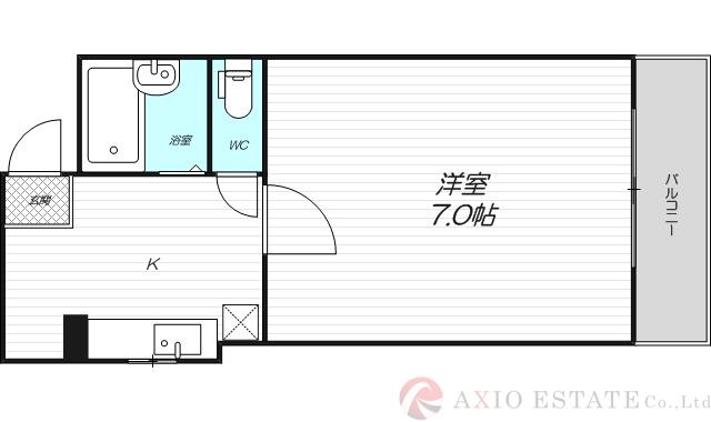 大美コーポの間取り
