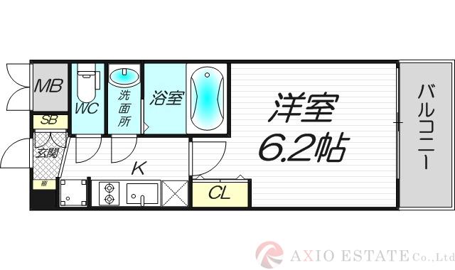 プレサンス神崎川ファインブレスの間取り
