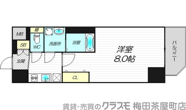 JPレジデンス大阪WESTⅢの間取り