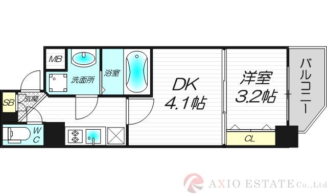 ArtizA新大阪D.C.の間取り