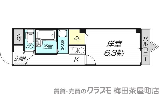 ISハイツ西中島の間取り