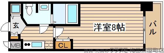 豊崎の完工年月(2008年1月)築の賃貸マンションの間取り