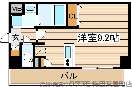 豊崎の完工年月(2008年1月)築の賃貸マンションの間取り