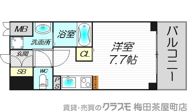浮田の完工年月(2005年10月)築の賃貸マンションの間取り