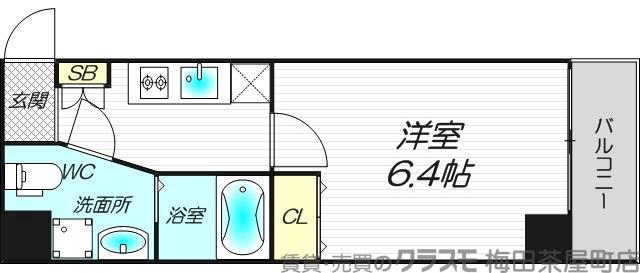 レクシア天神橋の間取り