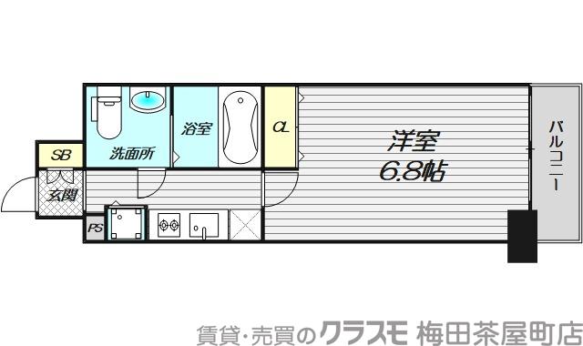 レジュールアッシュ大阪城ノルドの間取り