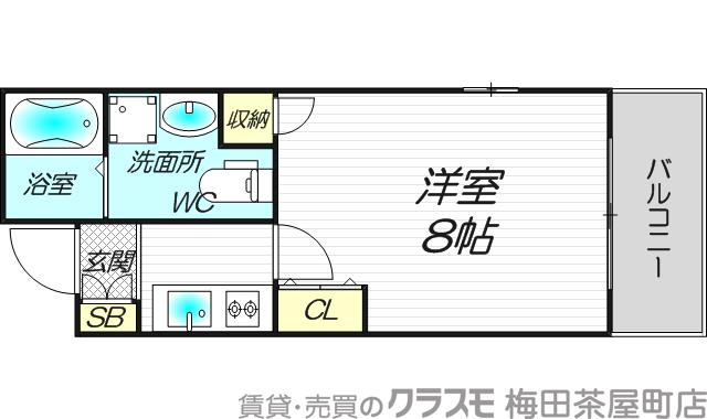 ドゥエリング天満の間取り