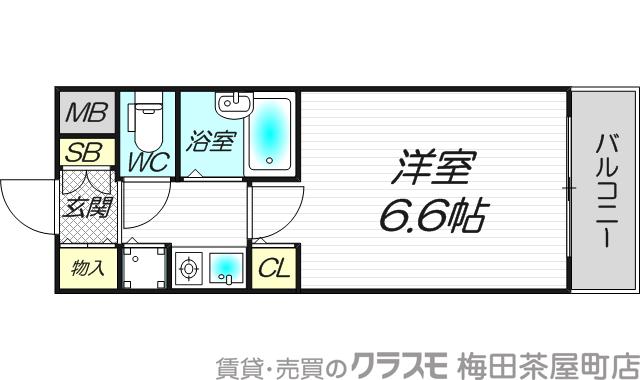 プレサンス同心アーバンステージの間取り