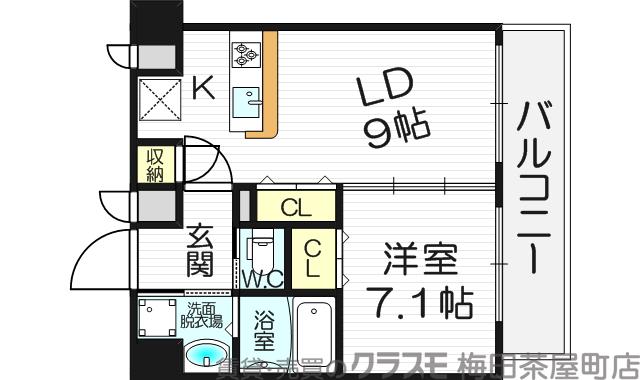 新栄プロパティーTEN8の間取り