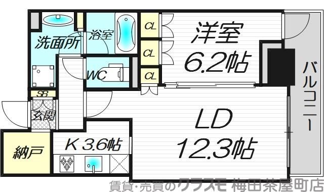 THE　CENTRAL　MARK　TOWERの間取り