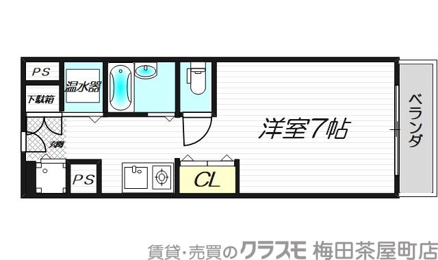 天満メゾン中塚の間取り