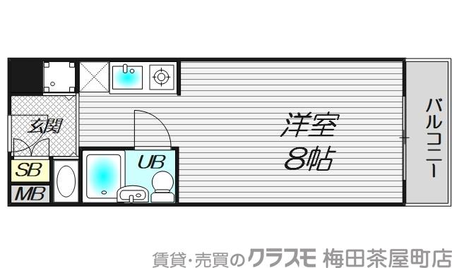 天満メゾン中塚の間取り