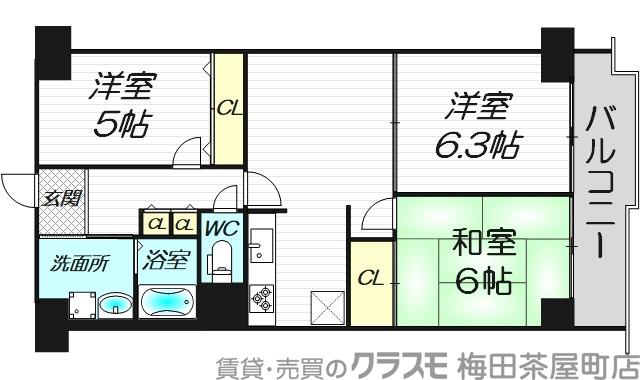ネオハイツ大淀の間取り