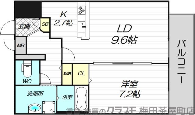 兎我野町の完工年月(2015年8月)築の賃貸マンションの間取り