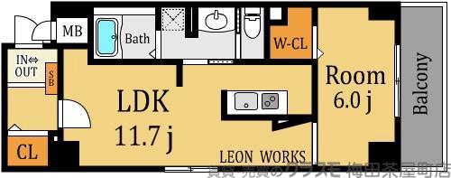 大淀中の完工年月（2015年3月）築の賃貸マンションの間取り