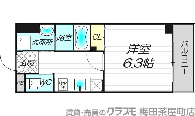 ローゼオ天神橋筋六丁目の間取り