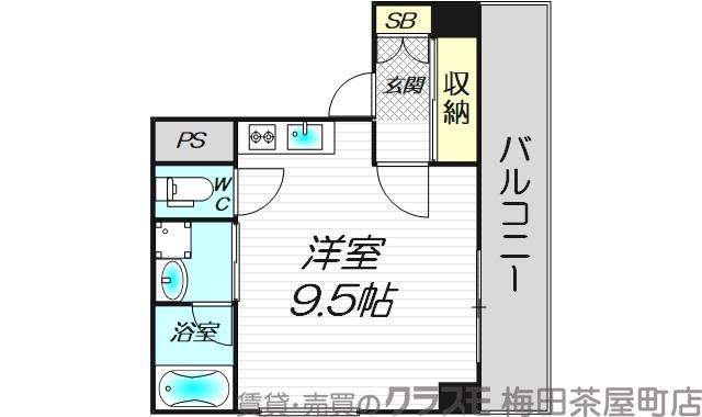 中崎の完工年月(2007年12月)築の賃貸マンションの間取り